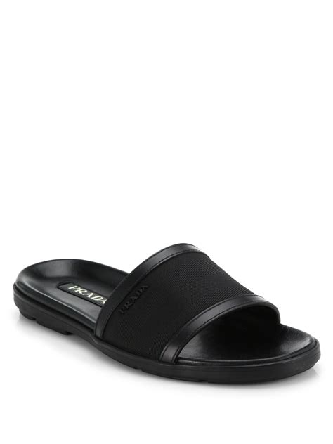 prada slippers man|prada men's slide sandals.